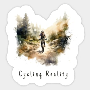 Cycling Reality Sticker